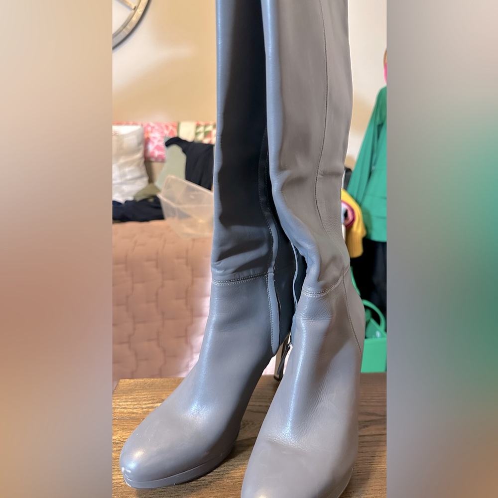 4” heel, knee boot, perfect for dress up or down; true to size
